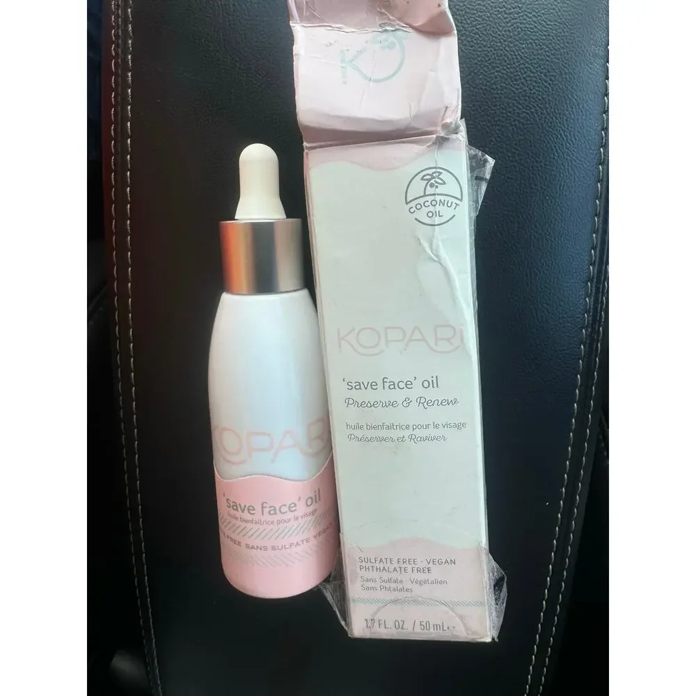 NEW Kopari Save Face oil preserve renew sulfate free vegan‎ coconut oil organic!